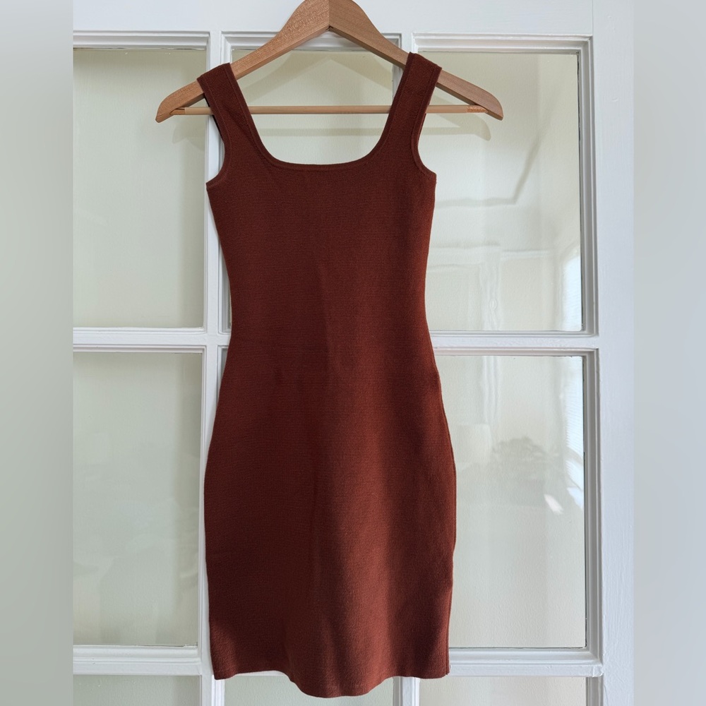Abercrombie & Fitch 90s Ribbed Mini Sweater Dress - XXSP